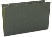 SMEAD Hanging File Folder, No Tabs, Legal Size, Standard Green, 25 per Box (64110) (Pack of 5)