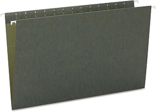SMEAD Hanging File Folder, No Tabs, Legal Size, Standard Green, 25 per Box (64110) (Pack of 5)