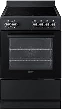 Summit 24” Electric Range, Smooth Top, Black - REXT24BL | Large 2.44 cu.ft. Oven, Four Cooking Zones, ADA Compliant, Convection Function