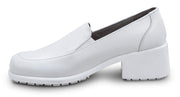 Womens White MaxTrax Soft Toe Slip-On Dress Shoe 10.0 M by SR Max – 10, Rubber, White, Model Venice