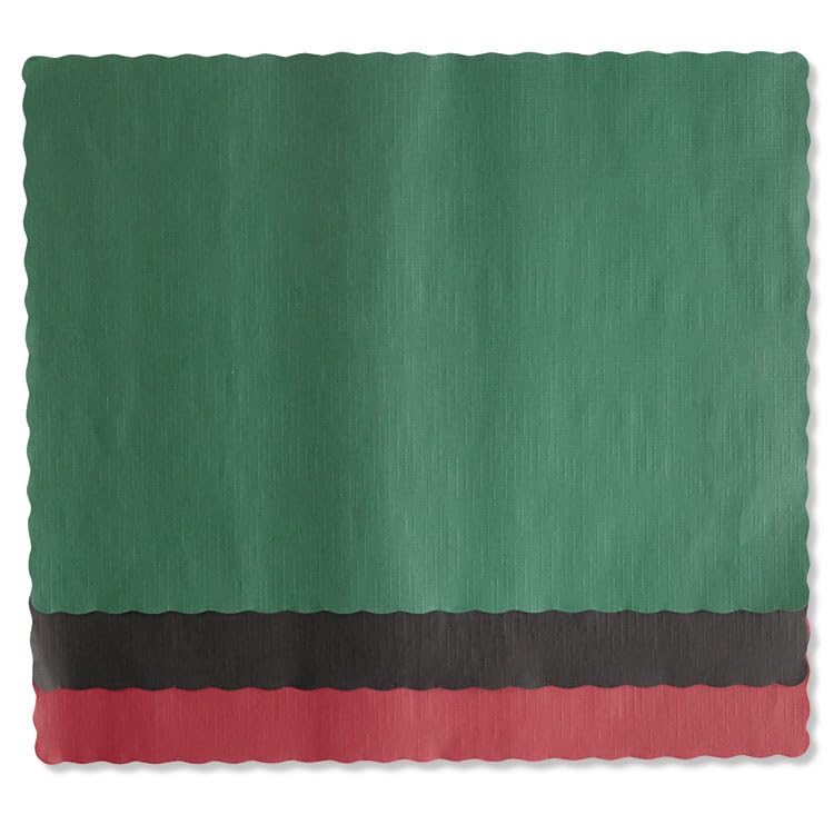 Solid Color Placemats by Hoffmaster – Large, Paper, Hunter Green, Model 310528