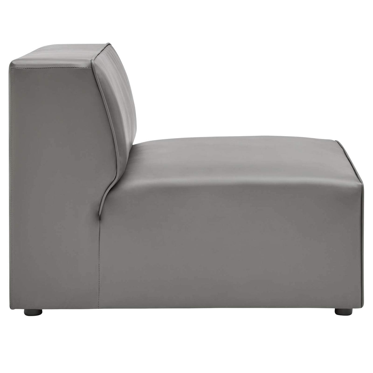 Modway Grey / Armless Chair / Contemporary Sofas & Couches