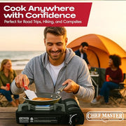 Chef Master Stove & 4 Fuel Canisters Camping Stoves