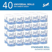 Scott Professional White / 550 Sheet (Pack of 40) / 40 Rolls Paper & Plastic
