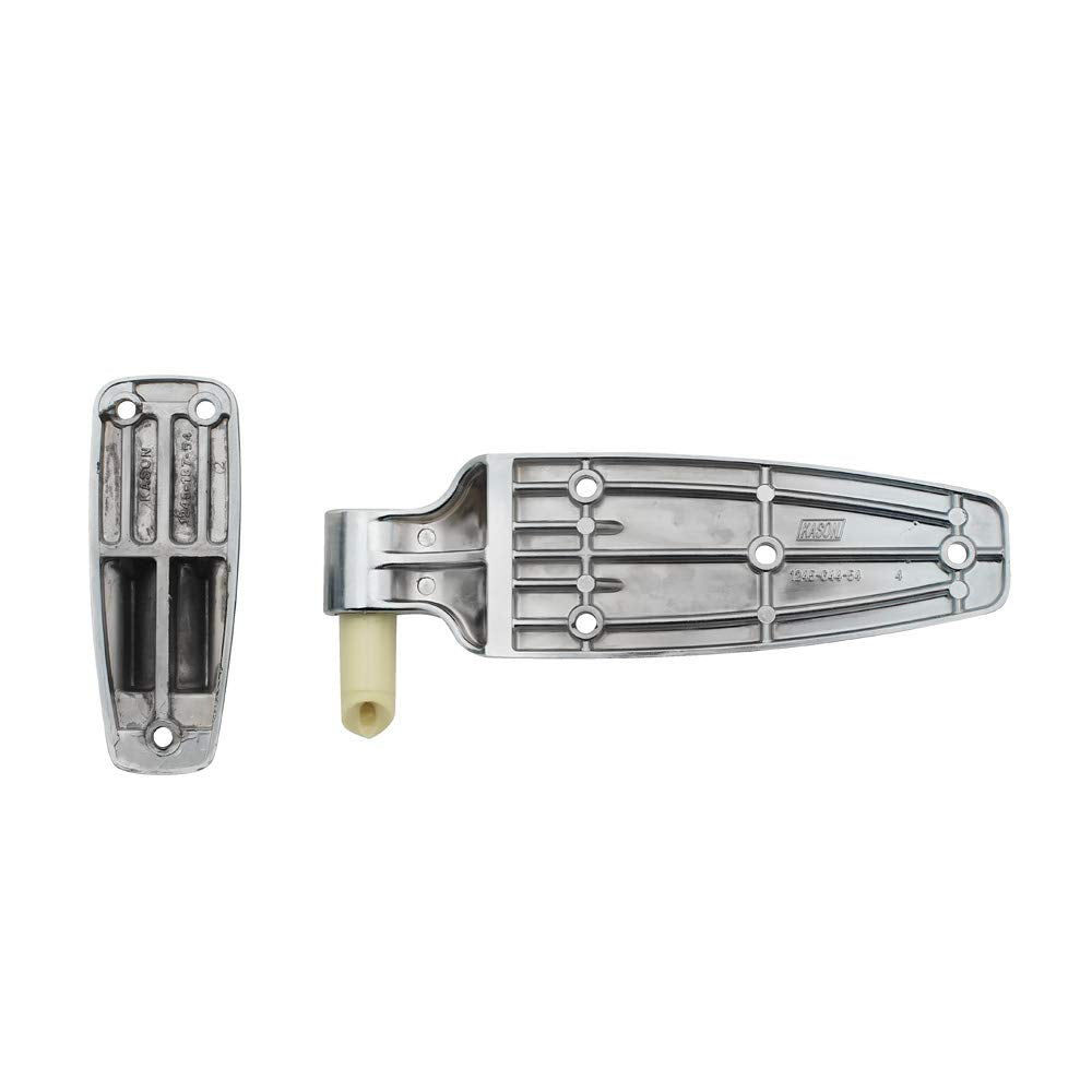 1245 Reversible Cam-Rise Hinge by Kason – Offset: Flush, Nylon, Silver, Model 1245-C000