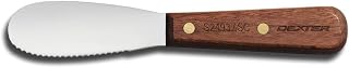 Dexter-Russell 18120 Traditional Sandwich Spreader with Scalloped Edge, 3.5" High-Carbon Stainless Steel, Rosewood Handle, Precision Kitchen Spreader for Smooth, Even Spreading, PCP Packaging