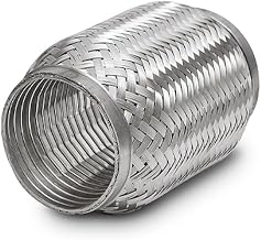 Vibrant SS Turbo FLEX Coupling w/Interlock Liner 1.5in Inlet/Outlet x 4in Long (60304)