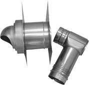 Noritz VK4-H-8-1 Horizontal Termination Kit (contains (1) Elbow with adjustable length, (1) WT4-H-14-1)