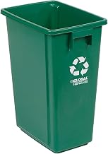 Global Industrial Indoor Recycling Container with Open Top, 15 Gallon