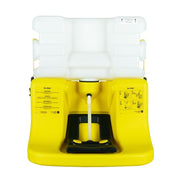 On-Site Portable Gravity-Fed Eyewash by Bradley – Height 24-3/8" Width 22" Depth19", plastic, Yellow, Model S19-921