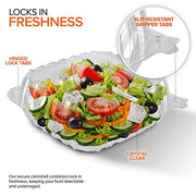 Stock Your Home 8" x 8" - 25 Count / Clear / 1 Clamshell Take Out Containers