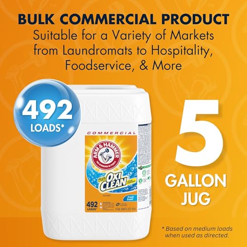 ARM & HAMMER 640 Fl Oz (Pack of 1) / Fresh Scent + OxiClean / 1 Liquid Detergent