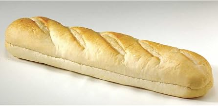 Flowers Foods European Bakers Hinged White Hoagie, 12 inch - 6 per pack -- 8 packs per case.