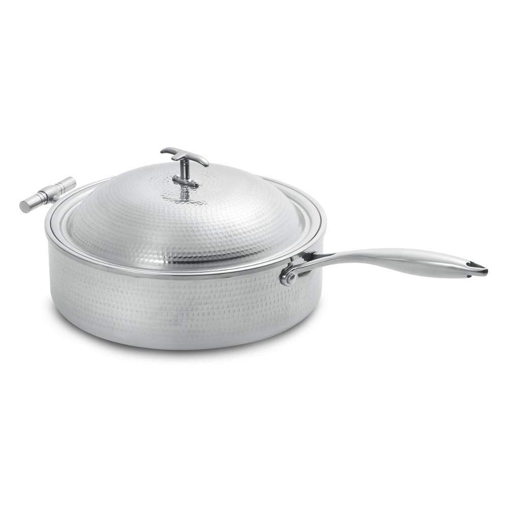 Cook Buffet Collection 4 Quart Induction Chafing Dish by Eastern Tabletop – 4 qt, Stainless Steel, Model 5914H