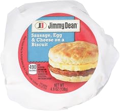 Jimmy Dean Sausage, Egg & Cheese Biscuit, 4.9 oz (12 Count)