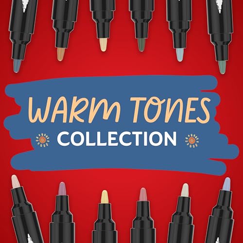 Sharpie Warm Tones / 1 Count (Pack of 5) / bullet tip Markers