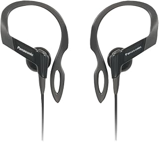 Panasonic RP-HS16-K In-Ear Earbud Heaphones with Flexible Ear Hinge (Black)