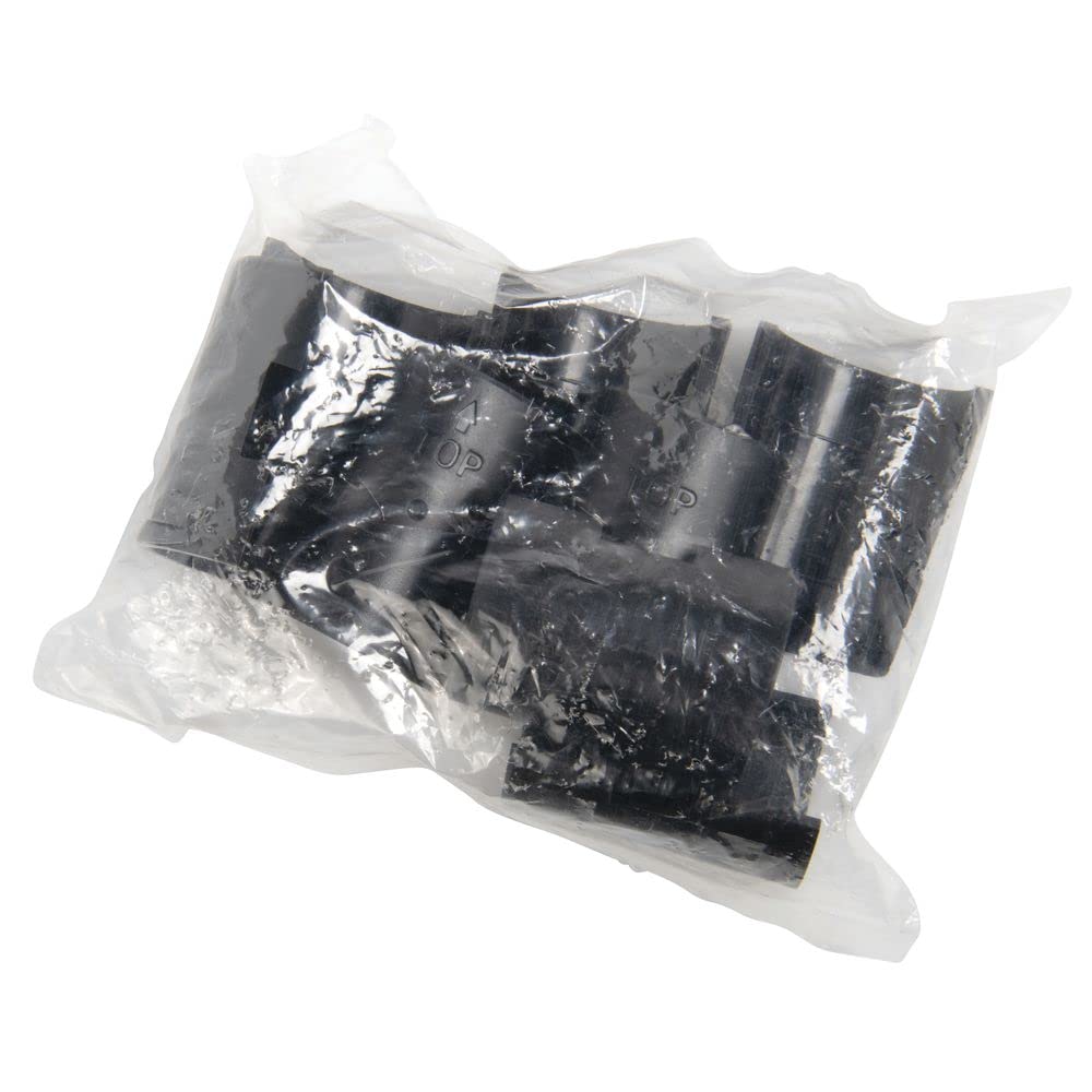 Split Sleeves for Wire Shelving Black 4 Per Pack by HUBERT – Plastic, Black, Model 1.5SLV