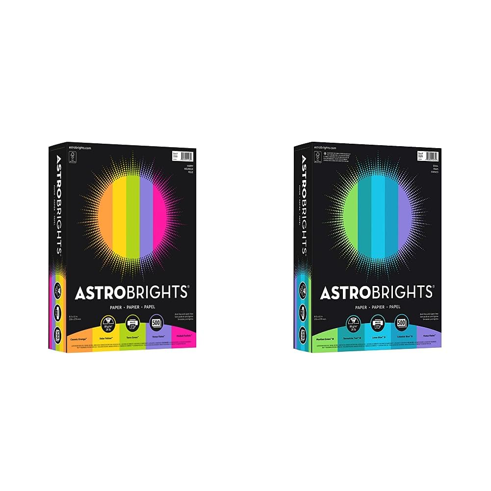 Astrobrights(R) Bright Color Paper by Neenah – 8.5 x 11, multi-colored