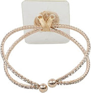 Reliant Ribbon FT-CJ1908R Floral Accessories - Crown Jewels Flower Cuff Rd, 1 Piece, Rose Gold