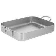 Roasting Pan 5-Ply Stainless Steel Silver - 12 3/5" L x 10 1/4" W x 2 3/4" H by HUBERT – Stainless Steel, Silver, Model CE5PLY12.5-X