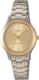 Casio LTP-1128G-9A Gold Analog Watch Two-Tone Stainless Steel