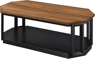 New Classic Furniture Decker 3-Piece Wood Occasional Table Set in Black/Brown