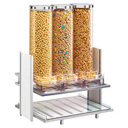 Eco Modern Collection by CAL-MIL – 18.25W x 13.25D x 24.5H, 2.7 liters, Acrylic, Silver/White, Model 1499-15