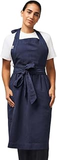 hedley & bennett Pinafore Apron, Cotton-Linen, Flared Skirt