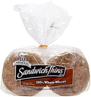 Arnold 100 percent Whole Wheat Sandwich Thin, 1.5 Ounce -- 96 count per case.