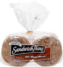 Arnold 100 percent Whole Wheat Sandwich Thin, 1.5 Ounce -- 96 count per case.