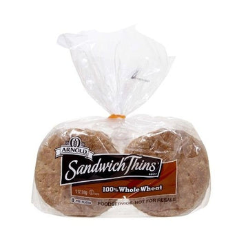Arnold 100 percent Whole Wheat Sandwich Thin by Wholesome Harvest Baking – 1.5 Ounce (Pack of 96), Pack of 96