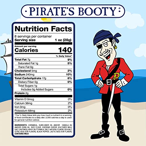 Pirate's Booty Crunch Attack / 8 Ounce (Pack of 1) / Natural Puffed Snacks