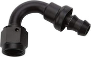 Pushlock Hose End Black 120 Deg Elbow -6