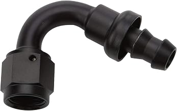 Pushlock Hose End Black 120 Deg Elbow -6