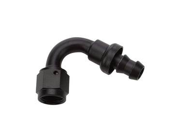 Pushlock Hose End Black 120 Deg Elbow by Allstar Performance – Black, Model ALL49462