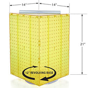 Azar Displays Pegboard only / Yellow / 1 Panels & Units