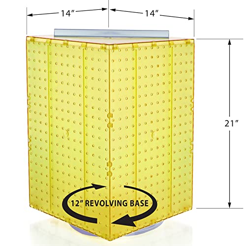 Azar Displays Pegboard only / Yellow / 1 Panels & Units