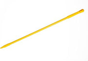 SPARTA 48" Fiberglass Replacement Handle with 3/4" Acme Thread Tip, Polyester Veil Reinforced, Hanging Cap, Commercial Cleaning, Yellow