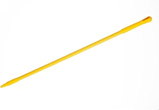 SPARTA 48" Fiberglass Replacement Handle with 3/4" Acme Thread Tip, Polyester Veil Reinforced, Hanging Cap, Commercial Cleaning, Yellow