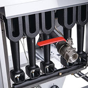 Natural Gas Commercial Floor Deep Fryer with 4 Tubes Burners 50lb by Dukers – stainless steel, Model DCF4-NG