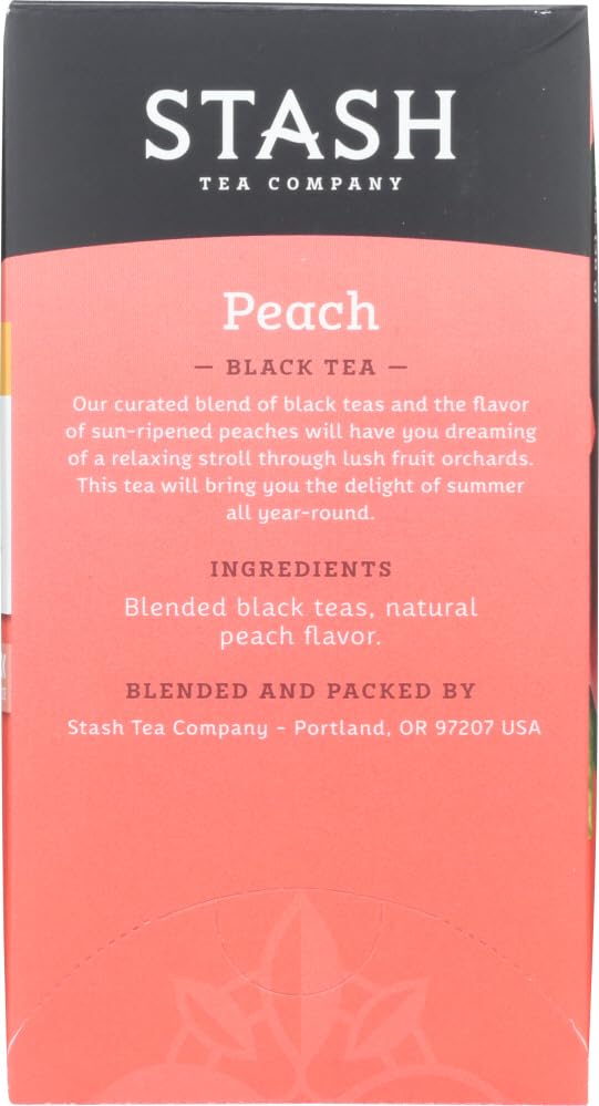 Tea Peach Tea by Stash – 20 Count (Pack of 2), Model KHR-1750B
