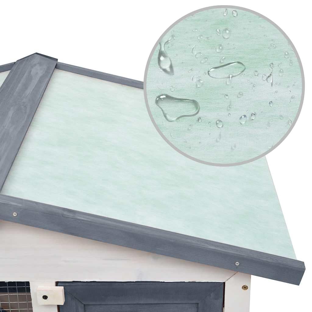 vidaXL grey / 37.0"L x 23.6"W x 38.6"H / Slide Outdoor Pens & Hutches