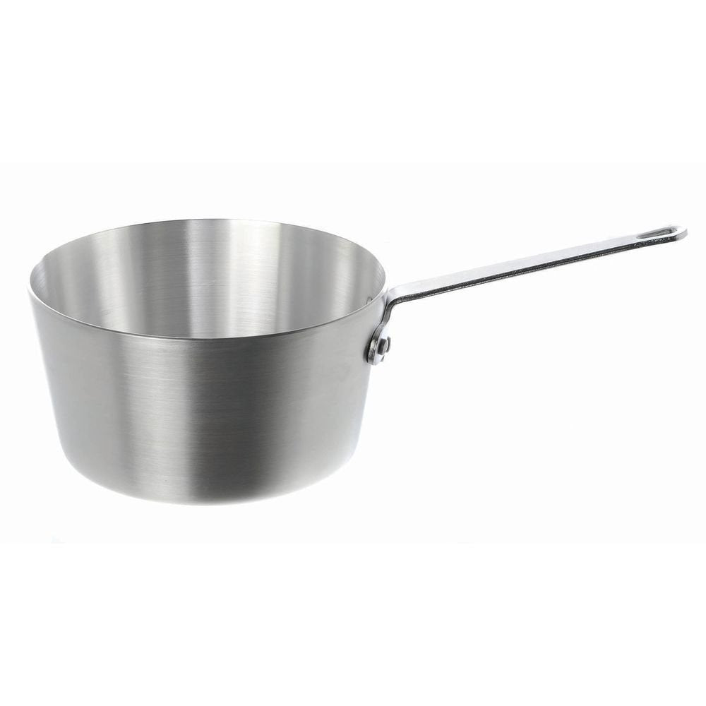 1 1/2 qt Tapered Aluminum Sauce Pan - 12 1/5"L x 6 1/10"W x 4 1/10"H by HUBERT – 1.5 Quarts, Aluminum, White, Model WGX3001