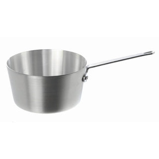 1 1/2 qt Tapered Aluminum Sauce Pan - 12 1/5"L x 6 1/10"W x 4 1/10"H by HUBERT – 1.5 Quarts, Aluminum, White, Model WGX3001