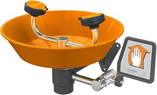 Guardian G1750P Plastic Eye/Face Wash, Wall Mounted, Silver/Orange
