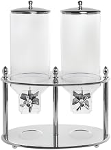 HUBERT Expressly Stainless Steel Double Container Elegant Cereal Dispenser