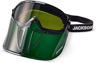 Jackson Safety GPL500 Shade 5IR Safety Goggles with Face Shield, ANSI Z87.1
