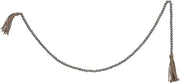 Creative Co-Op Grey Jute & Wood Bead Garland with Tassels