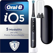 Oral-B iO 5N Rechargeable Electric Toothbrush, Black, 1 Head, 1 Travel Case, 1 Toothbrush